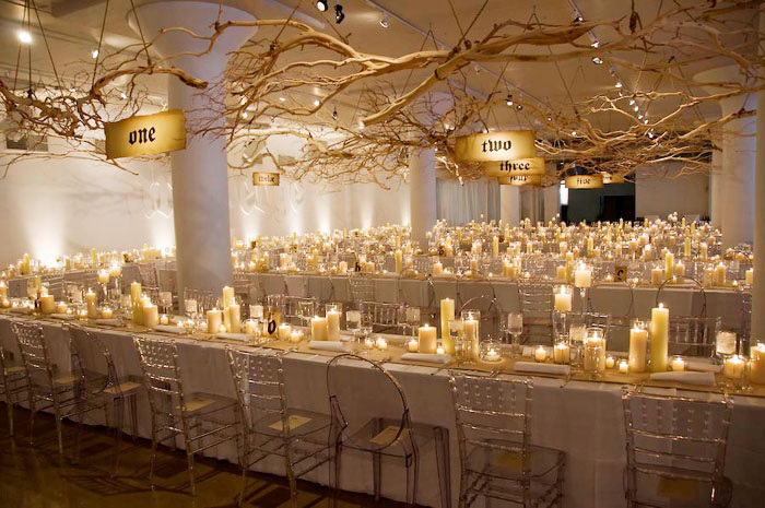 Branches & Candle Decor
