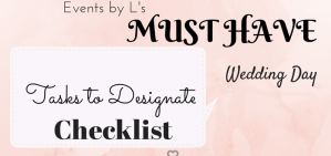 Events by L's Bride's Guide Wedding Day Checklist