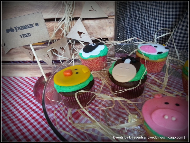 Barnyard Themed Cupcakes